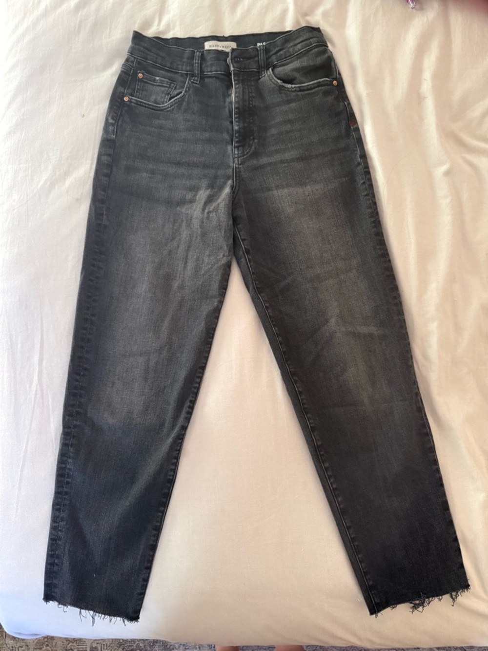 Warp + Weft Black Barrel Fit Jeans